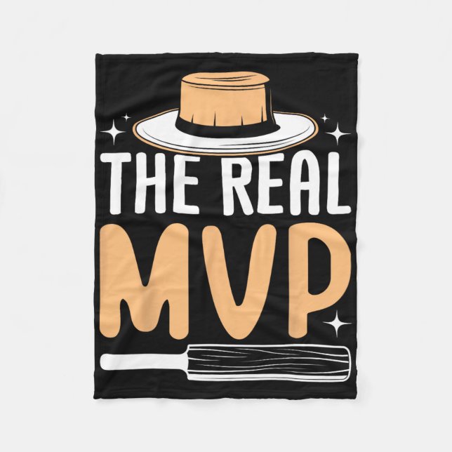 The Real Mvp Cricket  Fleecedecke (Vorderseite)