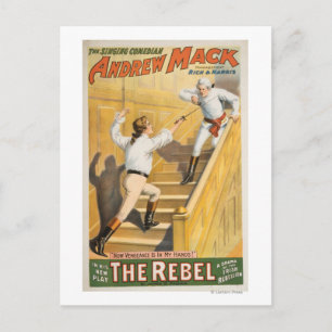 "The Rebel" Irischer Rebellionsdrama - Fencing Postkarte