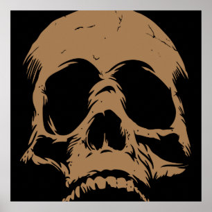 The Rebirth Skull Head Art Remix Cool Print Poster