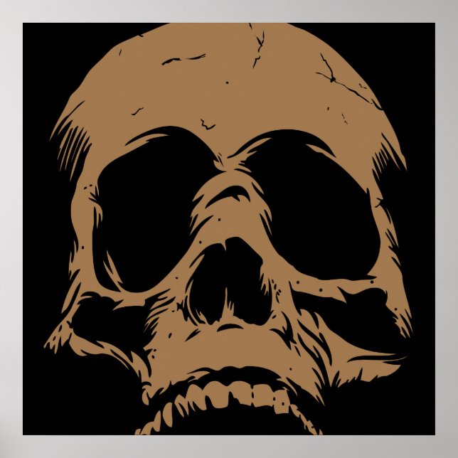 The Rebirth Skull Head Art Remix Cool Print Poster (Vorne)