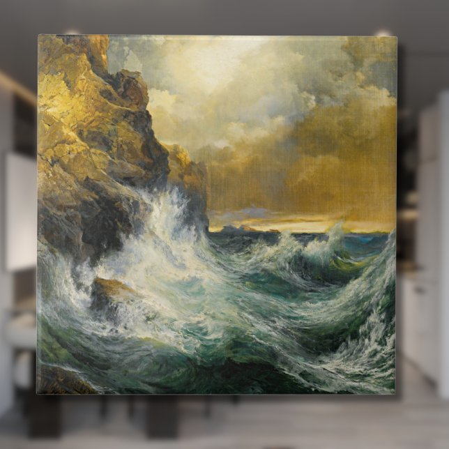 The Receding Wave by Moran, 1909 Fliese (Von Creator hochgeladen)