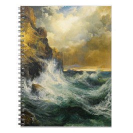 The Receding Wave by Moran, 1909 Notizblock