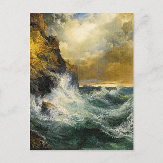 The Receding Wave by Moran, 1909 Postkarte (Vorderseite)