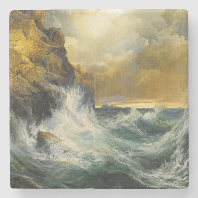 The Receding Wave by Moran, 1909 Steinuntersetzer (Vorderseite)