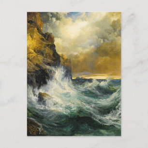 The Receding Wave von Thomas Moran Postkarte