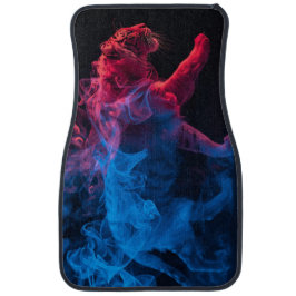 The Red + Blue Tiger in Smoke on a Trendy Autofußmatte