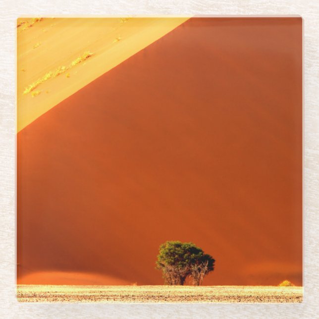 The Red dunes of Sossusvlei Glasuntersetzer (Vorderseite)