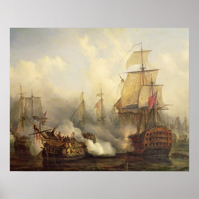 The Redoutable at Trafalgar, 21. Oktober 1805 Poster (Vorne)