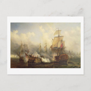 The Redoutable at Trafalgar, 21. Oktober 1805 Postkarte
