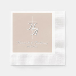 The Refined Catholic Pale-Pink Wedding Serviette