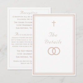 The Refined Catholic Wedding Begleitkarte