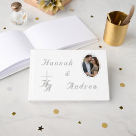The Refined Catholic Wedding Guest Book Gästebuch
