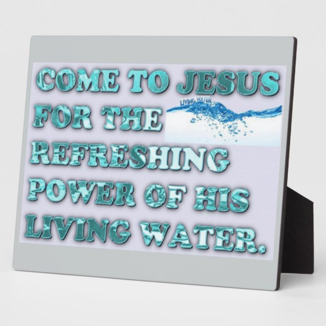 The Refreshing Power Of Jesus' Living Water. Fotoplatte (Seite)