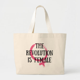 The Revolution is Female Jumbo Stoffbeutel