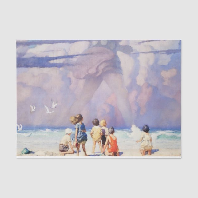 "The Riant Fairy Art" von NC Wyeth Seidenpapier (Vorderseite)