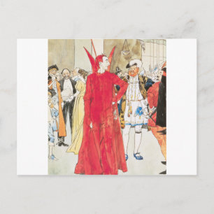 The Rival Mephistopheles: Philip William May; 1895 Postkarte