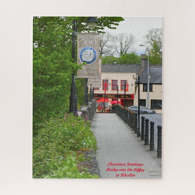 The River Liffey Kilcullen. Christmas Greetings (Vertikal)