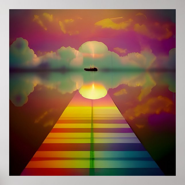 The road to the unknown destination poster (Vorne)