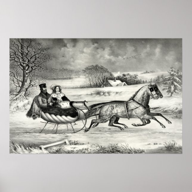 The Road, Winter - 1853 Poster (Vorne)