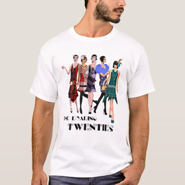 The Roaring Twenties Flapper Girls T-Shirt (Vorderseite)