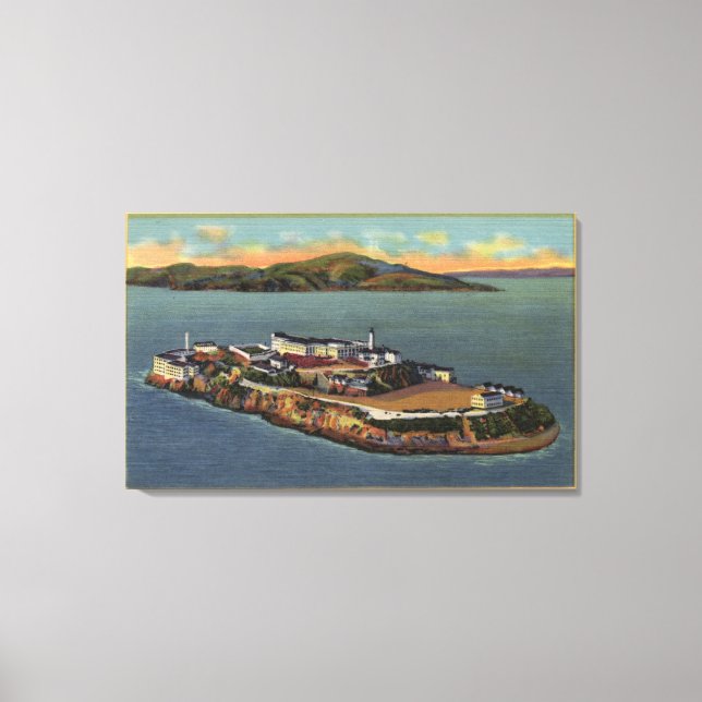 "The Rock", Aussicht auf die Insel Alcatraz Leinwanddruck (Vorderseite)