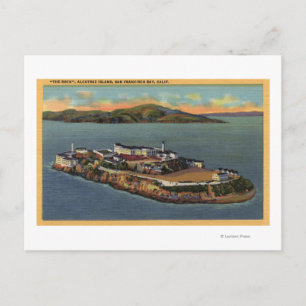 "The Rock", Aussicht auf die Insel Alcatraz Postkarte