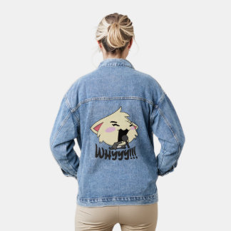 The Rock Star Cat - Whyyyyy Denim Jacket Jeansjacke