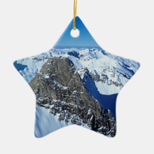 The Roggspitze St Anton Urlaubskarte Poster Foto  Keramik Ornament
