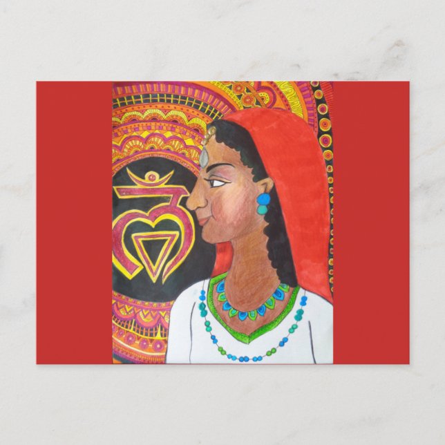 The Root Chakra (Lam) Postcard Postkarte (Vorderseite)
