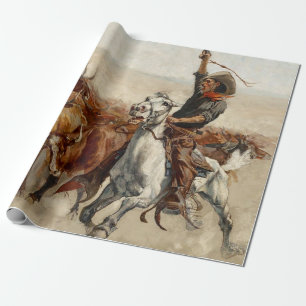 The Roundup Western Art von Frederic Remington Geschenkpapier