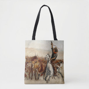 The Roundup Western Art von Frederic Remington Tasche