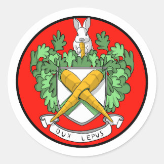 The Royal Bunny Runder Aufkleber