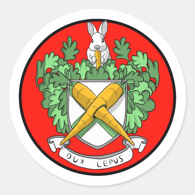 The Royal Bunny Runder Aufkleber (Vorderseite)