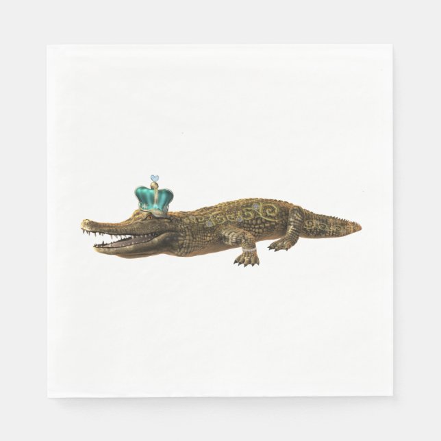 The Royal Croc - Jewel Alligator Serviette (Vorderseite)