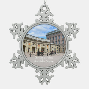 The Royal Palace Stockholm Weihnachtsschmuck Schneeflocken Zinn-Ornament