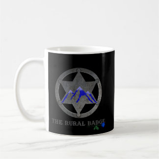 The Rural Badge Black and White Mug Kaffeetasse
