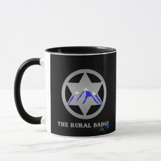 The Rural Badge Mug Black Handle