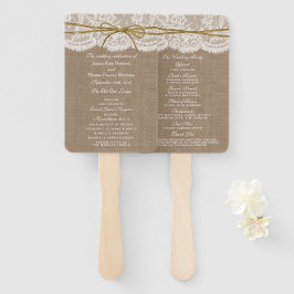 The Rustic Twine Bow Wedding Collection - Programm Fächer