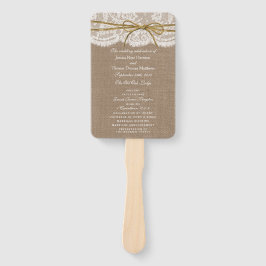 The Rustic Twine Bow Wedding Collection - Programm Fächer