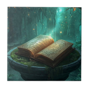 The Sacred Book of Moss and Magic Fliese