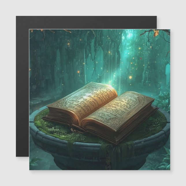 The Sacred Book of Moss and Magic Magnetkarte (Vorne/Hinten)