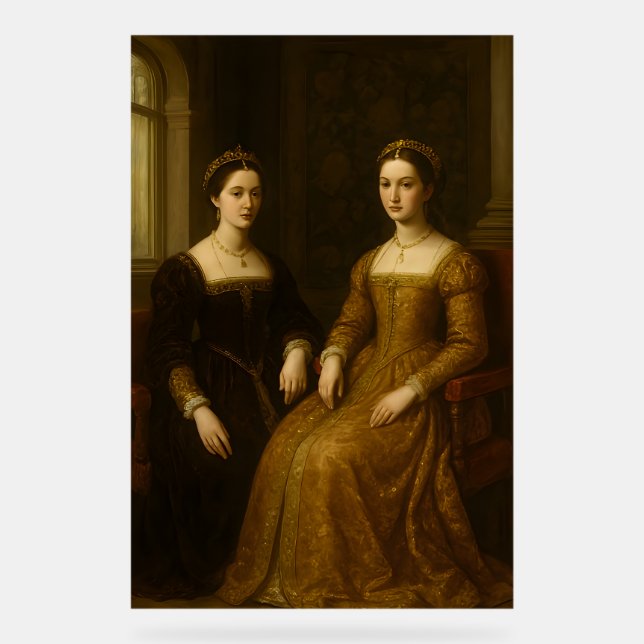 The Sacred Key's Secret: Renaissance Madonna & Ch Acrylschild (Vorderseite)