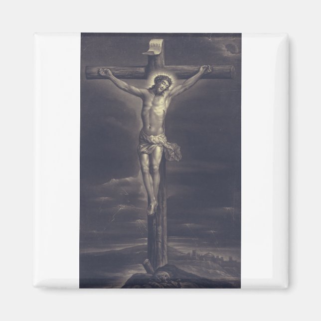 The Sacred Passion Black and White Fine Art  Magnet (Vorne)