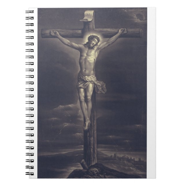 The Sacred Passion Black and White Fine Art  Notizblock (Vorderseite)