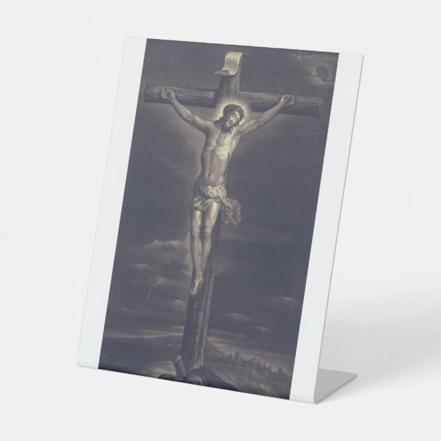 The Sacred Passion Black and White Fine Art  Sockelschild (Vorderseite)
