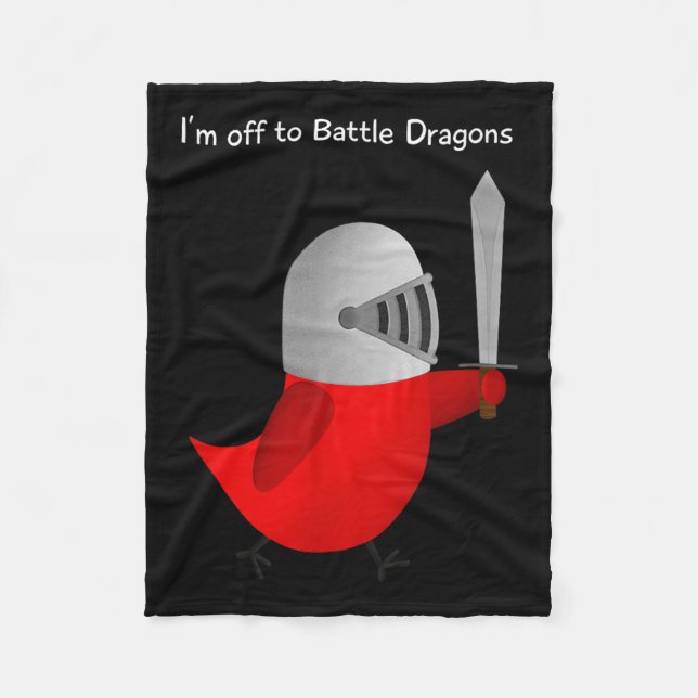 The Sammy Bird - I'm Off To Battle Dragons  Fleecedecke (Vorderseite)