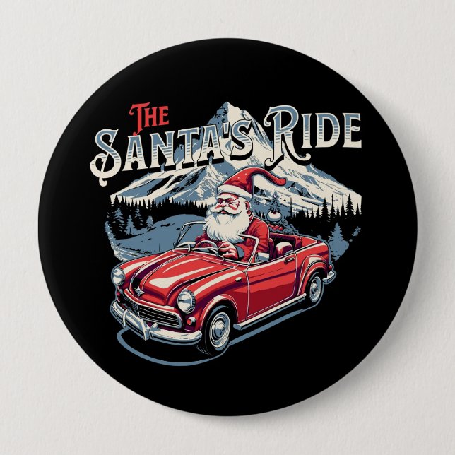 the santa's ride. button (Vorderseite)