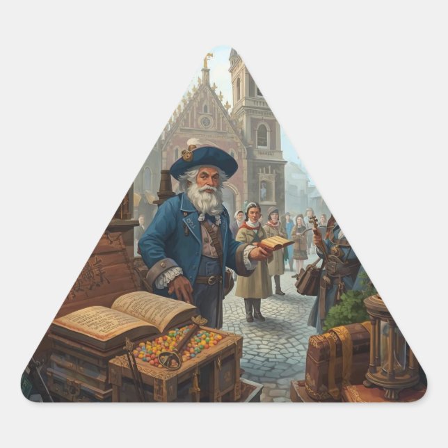 The Scholar’s Market Dreieckiger Aufkleber (Vorderseite)