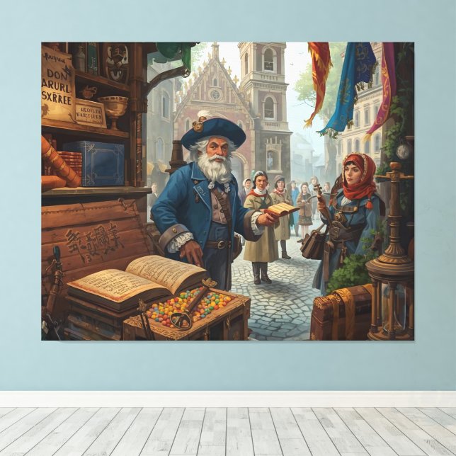 The Scholar’s Market Leinwanddruck (Insitu (Holzboden))