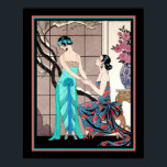 "The Schwierigt Admission" Barbier Art Deco 16x20 Poster<br><div class="desc">Colorful Art Deco Druck mit dem Titel "The Schwierigt Admission" von George Barbier ca.1929</div>